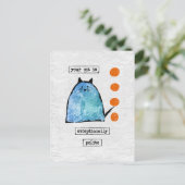 猫用はがきおもしろい- Cat Excellent Excellent ポストカード (スタンド正面)