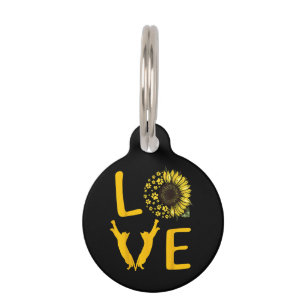 猫用ひまわりプレゼント猫好き、猫用ママ ペット　ネームタグ