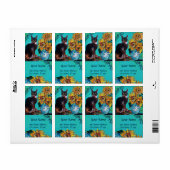 猫用ひまわり ラベル (フルシート)