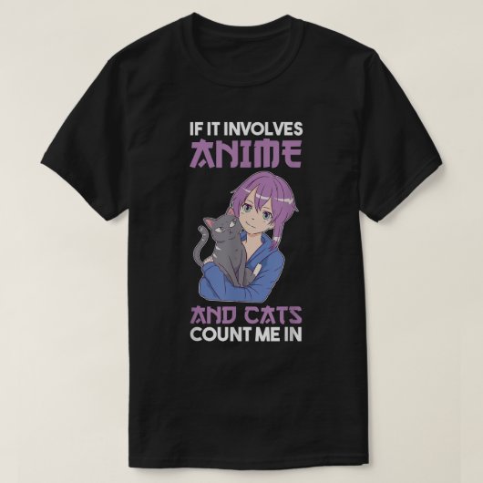 猫用アニメTシャツコピー Tシャツ (デザイン正面)