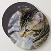 猫用イヤリングチャームゴルフボールマーカー用ゴルフハットクリップ 缶バッジ (正面&裏面)