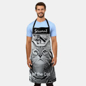 猫用カスタマイズプリントエプロン エプロン (着用した状態)