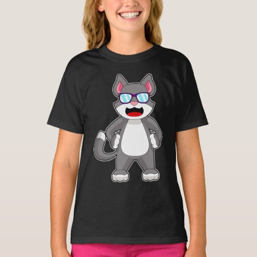 猫用サングラス Tシャツ (正面)