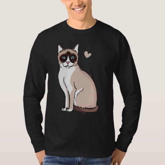 猫用スノーシューキャット Tシャツ (正面)
