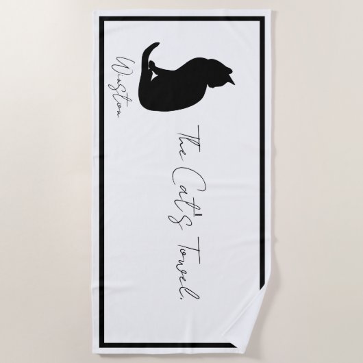 猫用タオル ビーチタオル (正面)