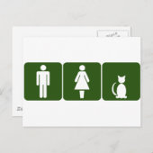 猫用トイレ ポストカード (正面/裏面)