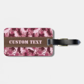 猫用ピンクカモフラージュ ラゲッジタグ (裏面横)