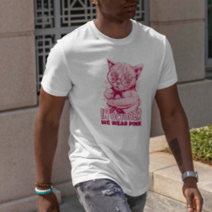 猫用ピンクリボン Tシャツ