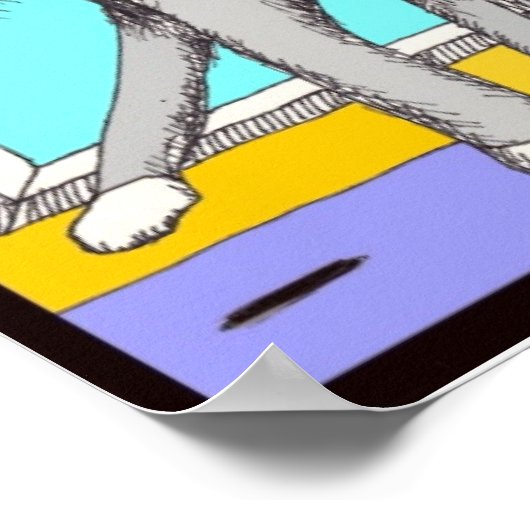 猫用ポス離れタ ポスター (角)