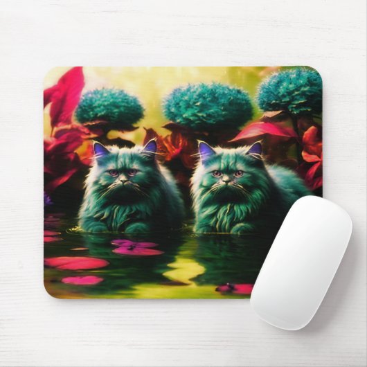 猫用マウスパッド – 猫好きに最適なギフト マウスパッド (マウス)