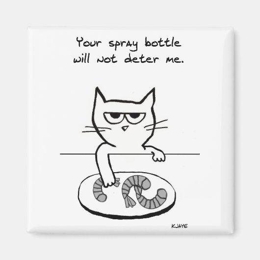 猫用マグネットおもしろい- Cat Magnet マグネット (正面)