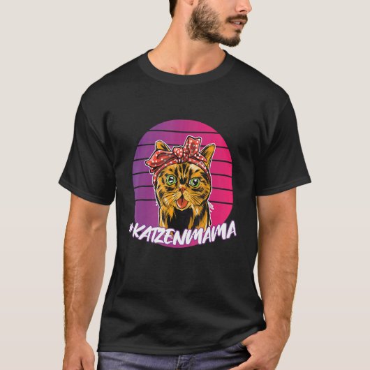 猫用ママ及びパパ Tシャツ (正面)