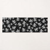 猫用ヨガマット – 白黒 ヨガマット (正面(横))