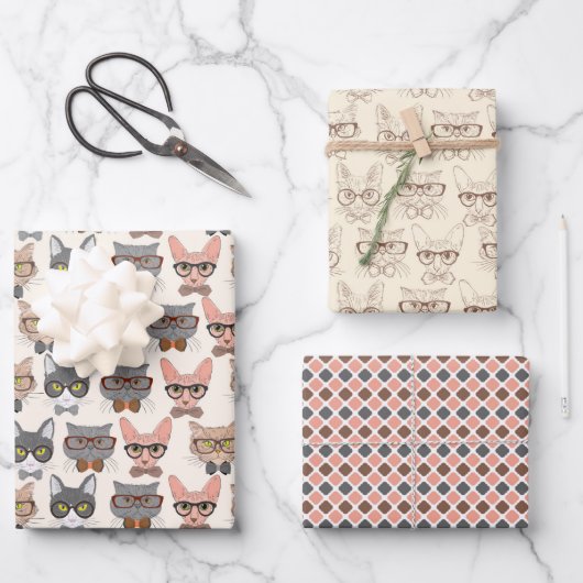 猫用ラッピング紙シート ラッピングペーパーシート (正面)