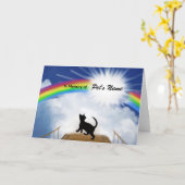 猫用レインボーブリッジ記念詩 カード (黄色い花)