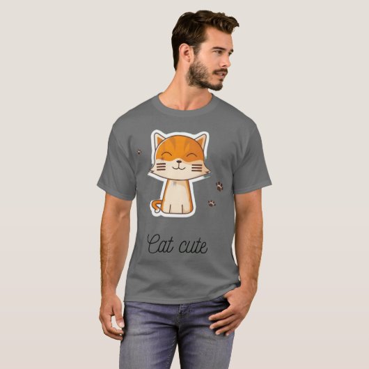 猫用レトロ Tシャツ (正面フル)