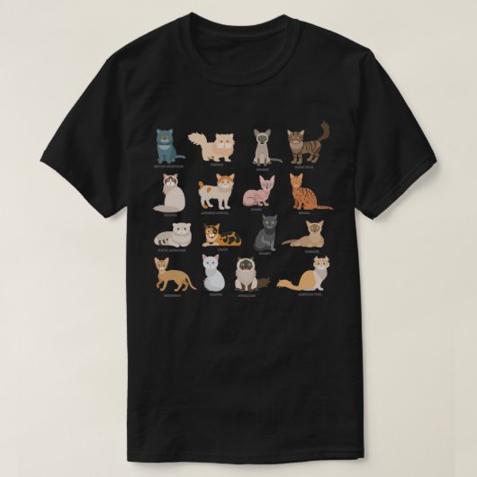 猫用ローフ1 Tシャツ (デザイン正面)