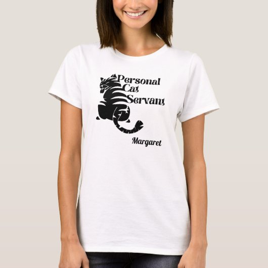 猫用名前をカスタムするTシャツ Tシャツ (正面)