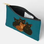 猫用品 小さなバッグ アクセサリーポーチ (見開き)