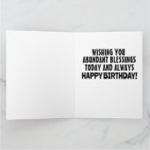 猫用恵みカード付き猫誕生日少女 サンキューカード (内部)