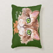 猫用男の赤ちゃん室用枕 アクセントクッション (正面(垂直))