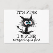 猫用素晴らしTシャクラシックツ シーズンポストカード (正面)