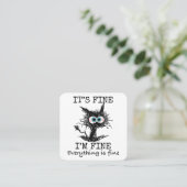 猫用素晴らしTシャクラシックツ スクエア名刺 (スタンド正面)