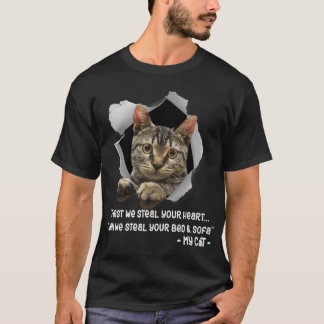 猫用365キャットソファーおもしろい諺猫好きギフトプレ Tシャツ