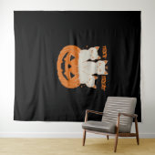 猫用Tクラシックシャツのトリックまたは治療 タペストリー (インサイチュ(横))