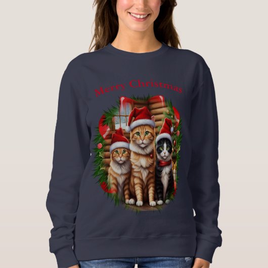 猫用Tシャツ スウェットシャツ (正面)