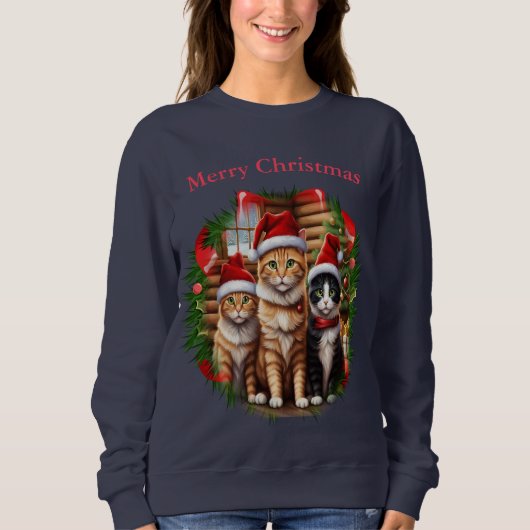 猫用Tシャツ スウェットシャツ (正面)