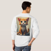猫用Tシャツ Tシャツ (裏面フル)