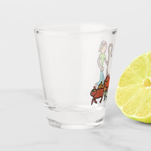 猫番 ショットグラス (左)