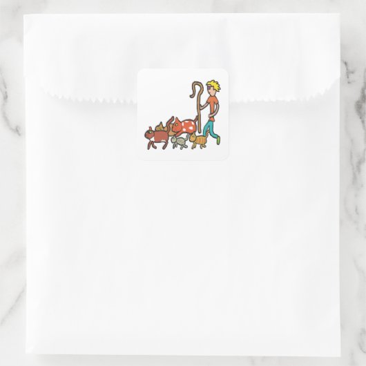 猫番 スクエアシール (バッグ)