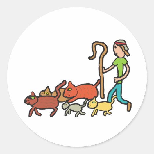 猫番 ラウンドシール (正面)