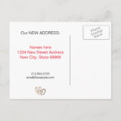 猫目人間の住所が変わった 案内ポストカード (裏面)