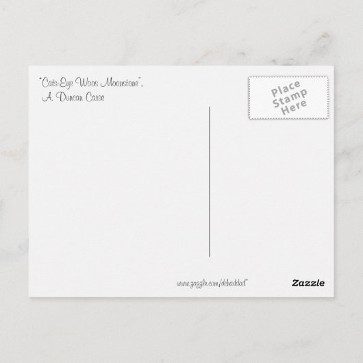 「猫目浮月」 ポストカード (裏面)