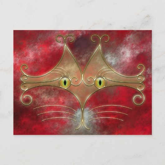 猫目葉書 ポストカード (正面)