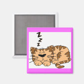 猫眠り漫画マグネット マグネット (正面/裏面)