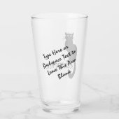 猫眼鏡パーソナライズされた猫好き眼鏡 タンブラーグラス (裏面)