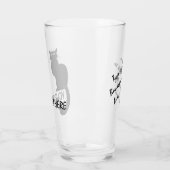 猫眼鏡パーソナライズされた猫好き眼鏡 タンブラーグラス (左)