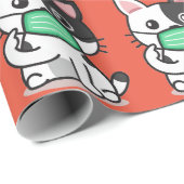 猫着用マスクラッピング紙 ラッピングペーパー (ロールコーナー)