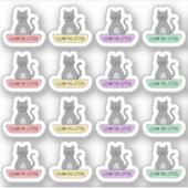 猫砂箱掃除リマインダー 猫ケアプランナー シール (正面)