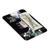 猫祝はケーキとキャンドルの誕生日だ マグネット (右側)