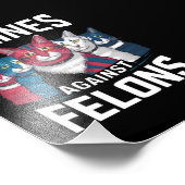 猫科の動物とフェロン フォトプリント            (角)