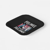 猫科の動物とフェロン ペーパープレート (傾斜あり)