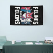 猫科の動物とフェロン 横断幕 (トレードショー)