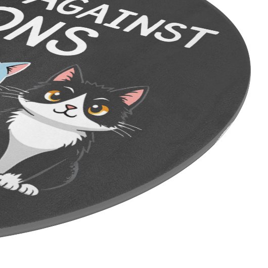 猫科の動物の対長者トランプ・ハリス選挙猫 カッティングボード (角)