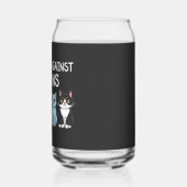 猫科の動物の対長者トランプ・ハリス選挙猫 ガラス缶 (左)