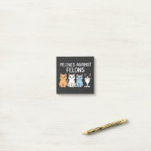 猫科の動物の対長者トランプ・ハリス選挙猫 ポストイット (デスク上)